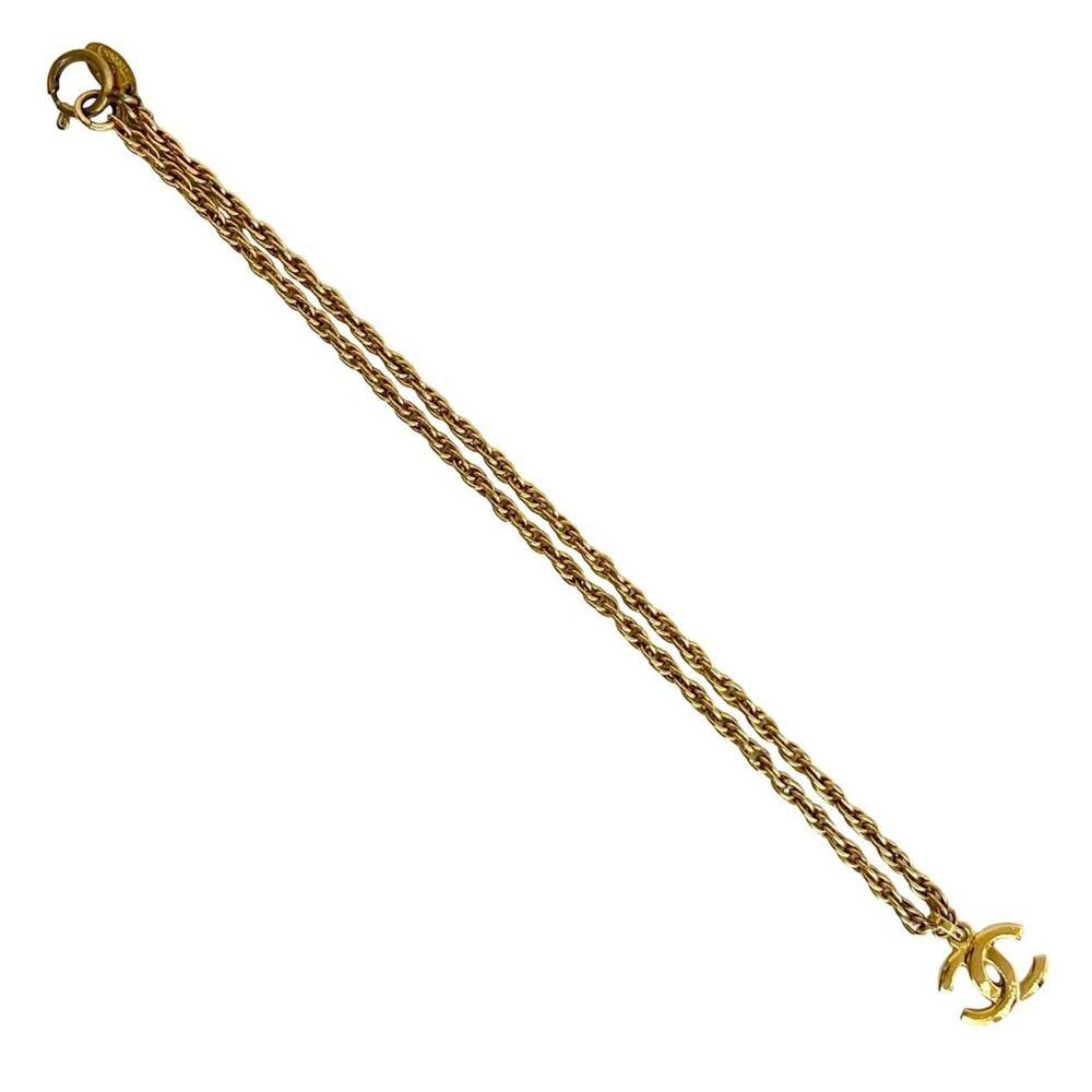 CHANEL Authentic Vintage Gold Logo Necklace - Picture 5 of 5